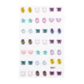 Cute 3D cartoon earring stickers resin rhinestone face gems crystal body art deco - RD007