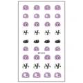 Jolie feuille d'autocollants pour ongles de vache dessin animé, manucure DIY enfants. - MRT4554