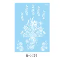 White Henna Lace Temporary Tattoo Sticker Floral Body Art Bridal Design SKU W-334 - Lace Tattoo Style(W-334)