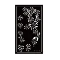 PET hollow tattoo stencil, rose flower vine design, body art painting template F-614. - Hollow Tattoo Template Style (F-614)