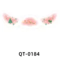 Christmas face sticker temporary waterproof tattoo cute holiday makeup sticker variant - QT-0184 (3-Sheet Set)