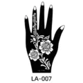 Henna Tattoo Stencil Hand Floral DIY Body Art Temporary Transfer Sticker LA-007 - 120x210 mm / Henna Floral (LA-0007)
