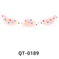 Christmas face sticker temporary freckle tattoo waterproof makeup accessory for party - QT-0189 (3-Sheet Set)