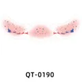 Christmas face sticker temporary waterproof tattoo makeup sticker for festival party. - QT-0190 (3-Sheet Set)