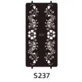 Henna tattoo template sticker with elegant floral pattern for body art design SKU S237 - S-0237 Style / 96x186mm