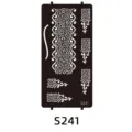 Indian henna tattoo hollow template sticker stencil DIY body art design tool S241 - S-0241 Style / 96x186mm