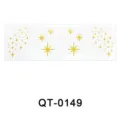 Gold foil freckle tattoo stickers waterproof temporary face makeup stickers for party style - QT-0149 / 52*150mm