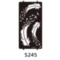 Henna tattoo stencil template feather and birds design DIY body art painting tool S245 - S-0245 Style / 96x186mm