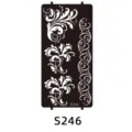 Henna tattoo stencil template hollow out floral pattern reusable body art tool S246 - S-0246 Style / 96x186mm