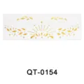 Gold metallic face freckle temporary tattoo sticker variant QT-0154 waterproof decor - QT-0154 / 52*150mm