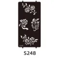 Henna Tattoo Stencil S248 Rose Floral Design Reusable Hand Paint Template Sticker - S-0248 Style / 96x186mm