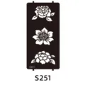 Henna tattoo stencil sticker floral pattern body art template design variant item S251 - S-0251 Style / 96x186mm