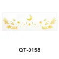 Gold foil temporary face tattoo sticker, waterproof celestial freckle transfer sticker sheet. - QT-0158 / 52*150mm