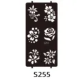 Henna tattoo stencil template flower pattern airbrush body art painting tool S255 - S-0255 Style / 96x186mm