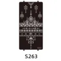 Henna tattoo stencil temporary body art sticker geometric tribal pattern DIY design tool - S-0263 Style / 96x186mm