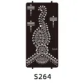 Indian Henna Tattoo Stencil Paisley Floral Body Art Sticker Temporary Template S264 - S-0264 Style / 96x186mm