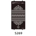 Reusable Indian Henna Tattoo Stencil DIY Body Art Painting Template Sticker S269 - S-0269 Style / 96x186mm