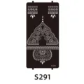 Indian henna tattoo stencil sticker template for DIY body art painting design S-291 - S-0291 Style / 96x186mm