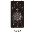 Reusable henna tattoo stencil template for body art DIY painting with mandala design. - S-0292 Style / 96x186mm