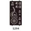 Indian henna tattoo stencil template reusable body art temporary sticker S-294 - S-0294 Style / 96x186mm