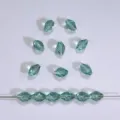 Abalorios biconicos de cristal K9 cuentas espaciadoras para fabricacion de joyas DIY - 36 Verde Xizi