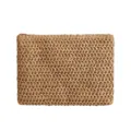 Sac pochette en paille tissée marron pour femme été décontracté enveloppe sac à main - Style Uni / M