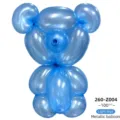 Metallic blue long balloon 260 DIY bear shape birthday party decoration 100pcs pack - Pearly Light Blue
