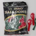 Weihnachtslatexballons Set rot dunkelgrün Weihnachtsmann Schneeflocke Party 100 St. - Weihnachten Gemischtes Volles Muster / 100 Stück/Packung