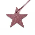 Breloque de sac en cuir étoile, élégant pendentif étoile bourgogne accessoire de sac femme - Bordeaux