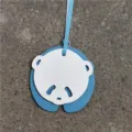 Charm sac en cuir panda mignon pendentif miniature accessoire de sac femme détail - Blanc et Bleu Ciel