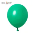 Green latex balloon close-up shot, inflatable party decoration detail view, smooth surface. - Dark Green