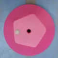 Runder rosa Kunststoff-Wasserfuß für Ballonbogen, stabiler Ständer für Dekorationen. - Großer rosa runder Sockel