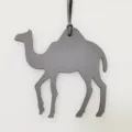 Leather camel bag charm for women, stylish animal handbag pendant accessory for daily use. - Gray