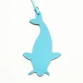 Colgante de bolso de ballena de cuero azul claro lindo colgante de animal para bolsos - Azul cielo