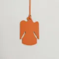 Colgante de bolso águila de cuero naranja y accesorio de auto, elegante amuleto animal. - Naranja