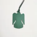 Colgante de bolso con forma de águila de cuero verde elegante accesorio de coche. - Verde Oscuro