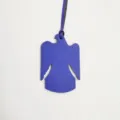Colgante de bolso de águila de cuero morado llavero de animal elegante para mujer - Azul zafiro