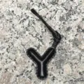 Black leather alphabet letter Y bag charm initial pendant purse accessory for women key chain. - Uppercase Letter Y / Black