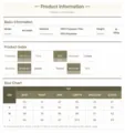 Detaillierte Größentabelle und Produktspezifikationen für Damen Strickpullover Kleid. - S / Kleider / Gebrochenes Weiß