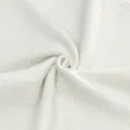 Nahaufnahme der weißen Strickstofftextur, weiches und bequemes Bekleidungsmaterial. - S / Kleider / Gebrochenes Weiß