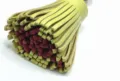 Leather fringe bag charm dual color tassel pendant stylish car decoration accessory yellow red - Approx. 6x3cm / Inner Red with Light Yellow (with Open Ring)