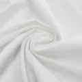 Plain white fabric detail showing soft texture and natural spiral folds for clothing. - One Size / Top And Bottom / White