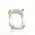 White vampire fangs ring Halloween costume accessory novelty spooky party jewelry prop decor item - Large (1 Piece) / 6x4.8cm
