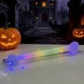 Halloween leuchtende Knochenlampe Party Deko LED gruseliges Spielzeug Requisite für Feiertage - Bunter leuchtender Knochen / Weiß