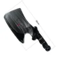 Halloween horror plastic butcher cleaver prop with skull handle design party weapon decoration - Skull Handle Painted Cleaver
