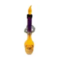 Halloween Skelett Hand LED Kerzenlampe Totenkopf leuchtende Nachtlampe Party Deko - Einzelner Totenkopf-Kerzenständer / Einzelstück / Lila