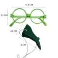Halloween funny witch glasses and long nose costume prop set for party dress up novelty toy - Witch Nose and Glasses Set / 1 Piece / Green