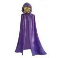 Purple velvet hooded cape for Halloween costume, adult cosplay witch cloak party outfit. - 150cm / Robe / Light Purple