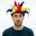 Funny Halloween jester hat with colorful points and bells for party holiday show. - One Size / 13 Corners Jester Style With Bells / 1 Piece/Pack