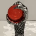 Halloween eagle claw walking stick handle red ball scepter magic wand costume prop accessory - Connection Pole Only / Silver Claw: Red Ball